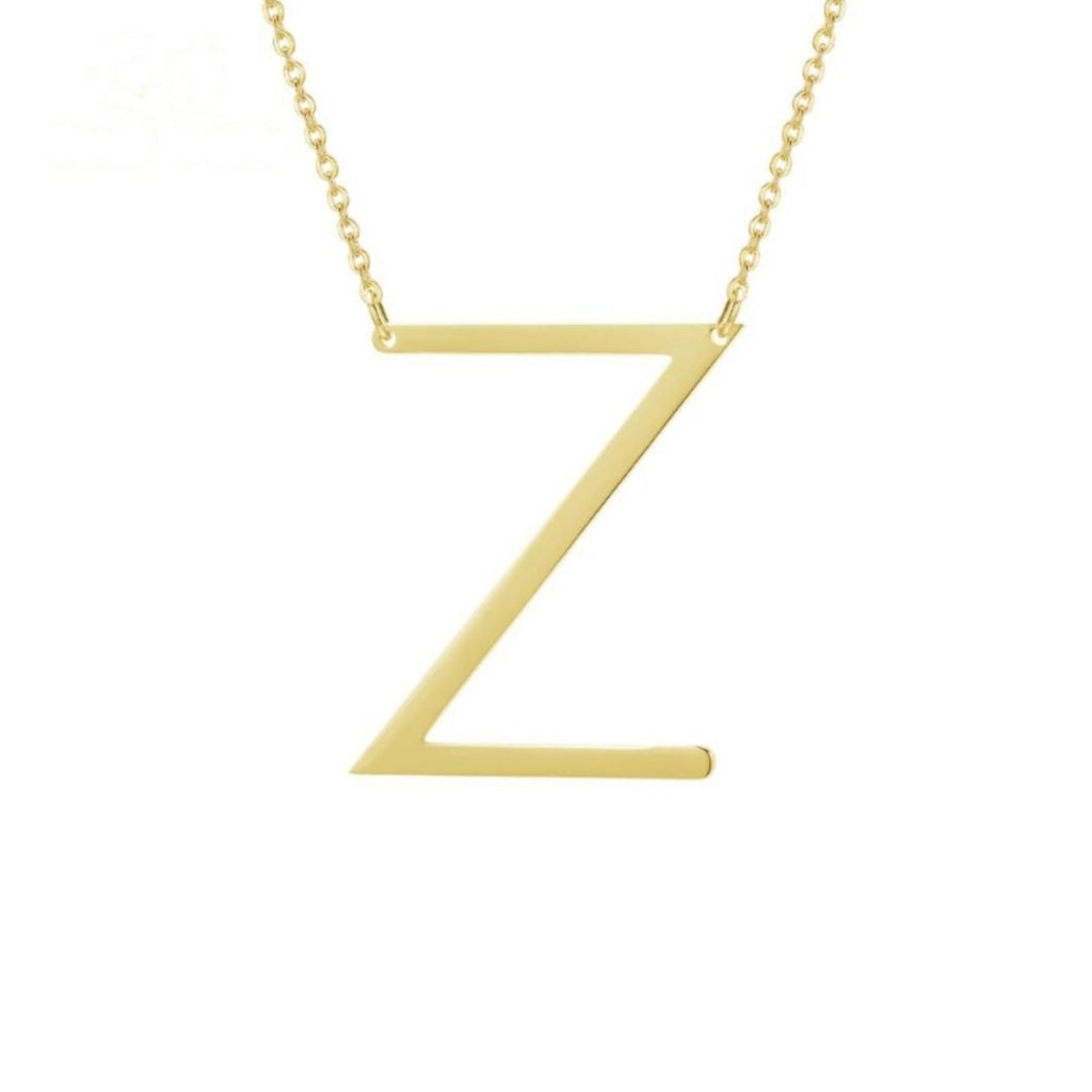 Single Letter Name Necklace with elegant charm and customizable letter pendant